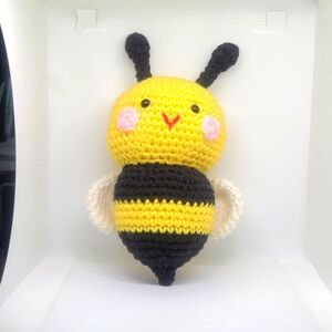 Crocheted Amigurumi Bumble Bee